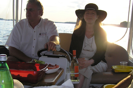 Anne and Al Hartley, Four Seasons Electric Boats on Lake Gaston